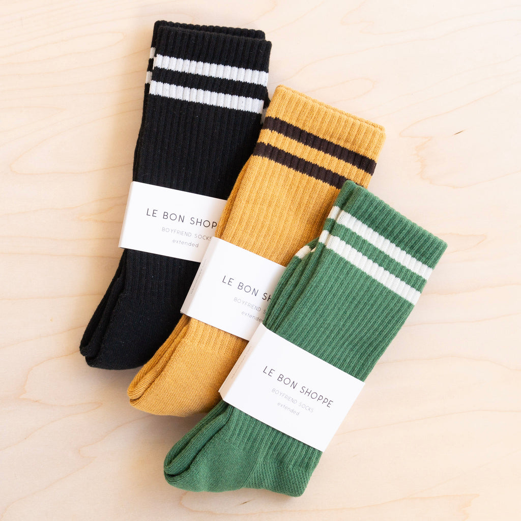 Le Bon Shoppe: Boyfriend Socks - Extended Size
