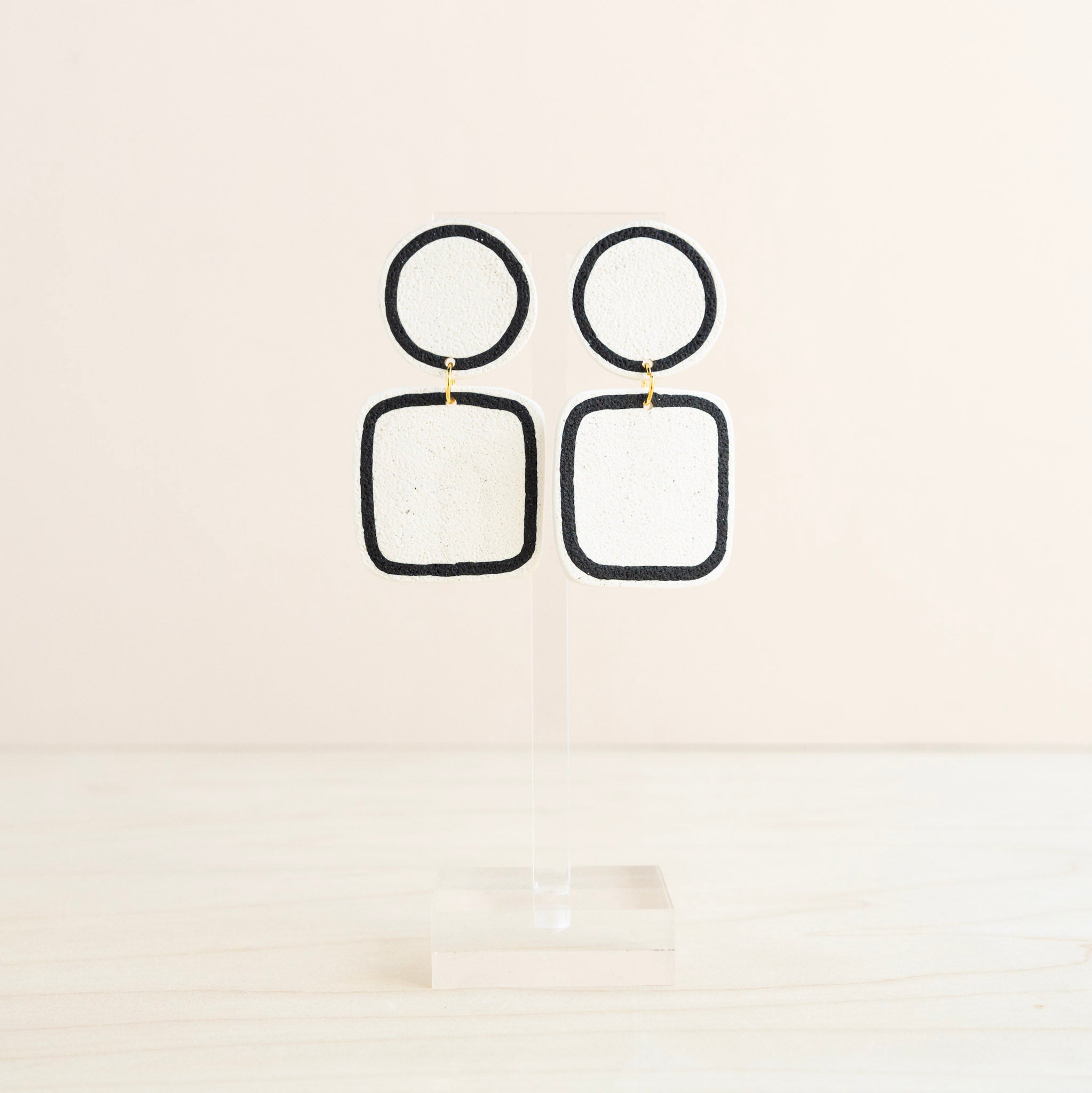 The Ellory Co: Align Square Earrings