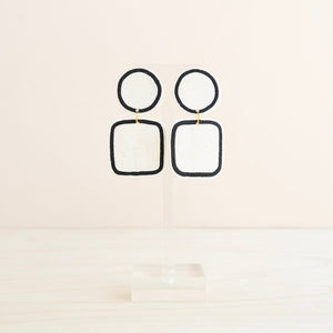 The Ellory Co: Align Square Earrings