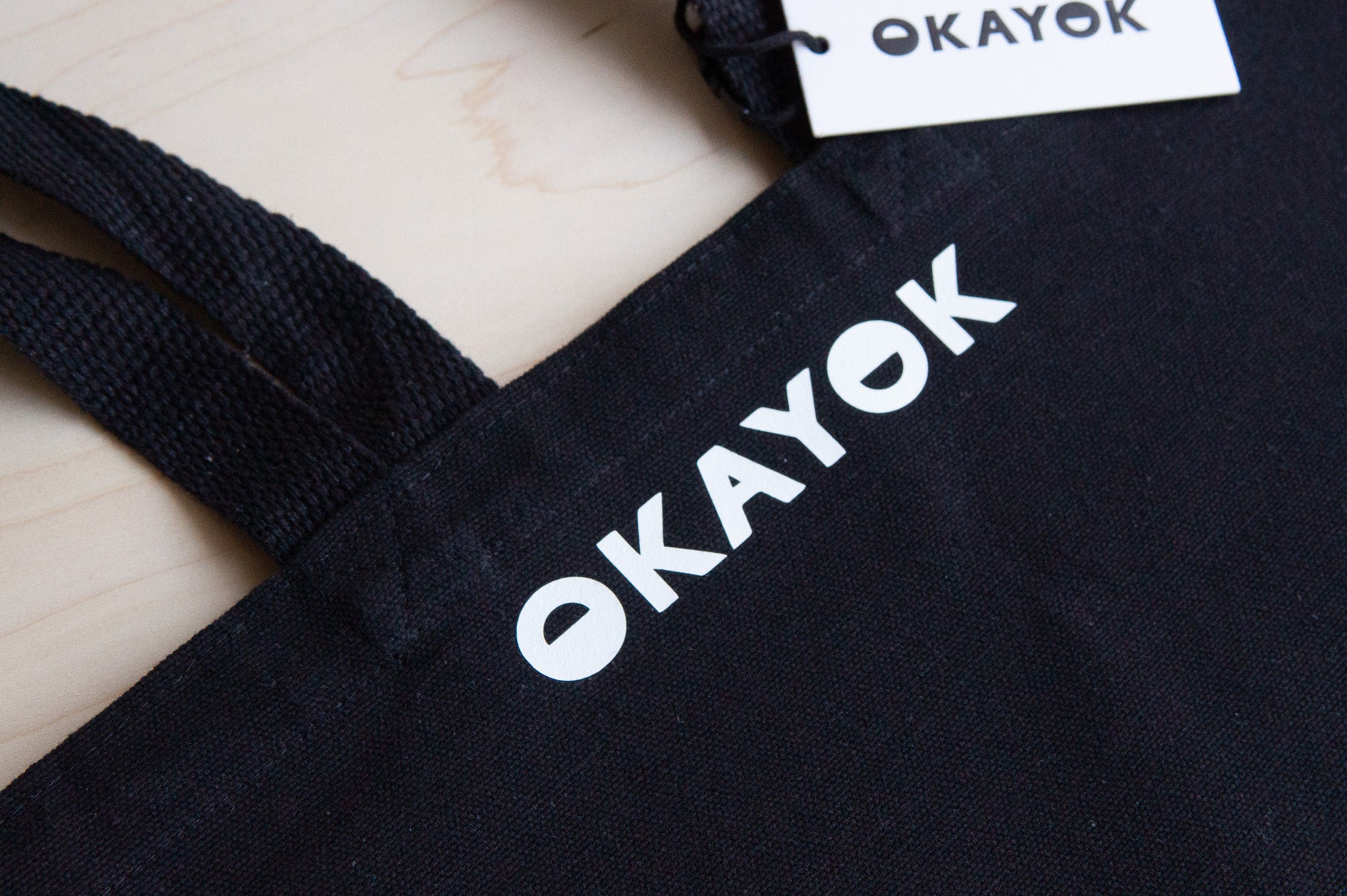 OKAYOK: Black Polka Tote