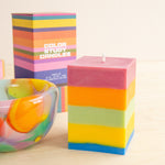 Studio Wall: Square Pillar Color Study Candle