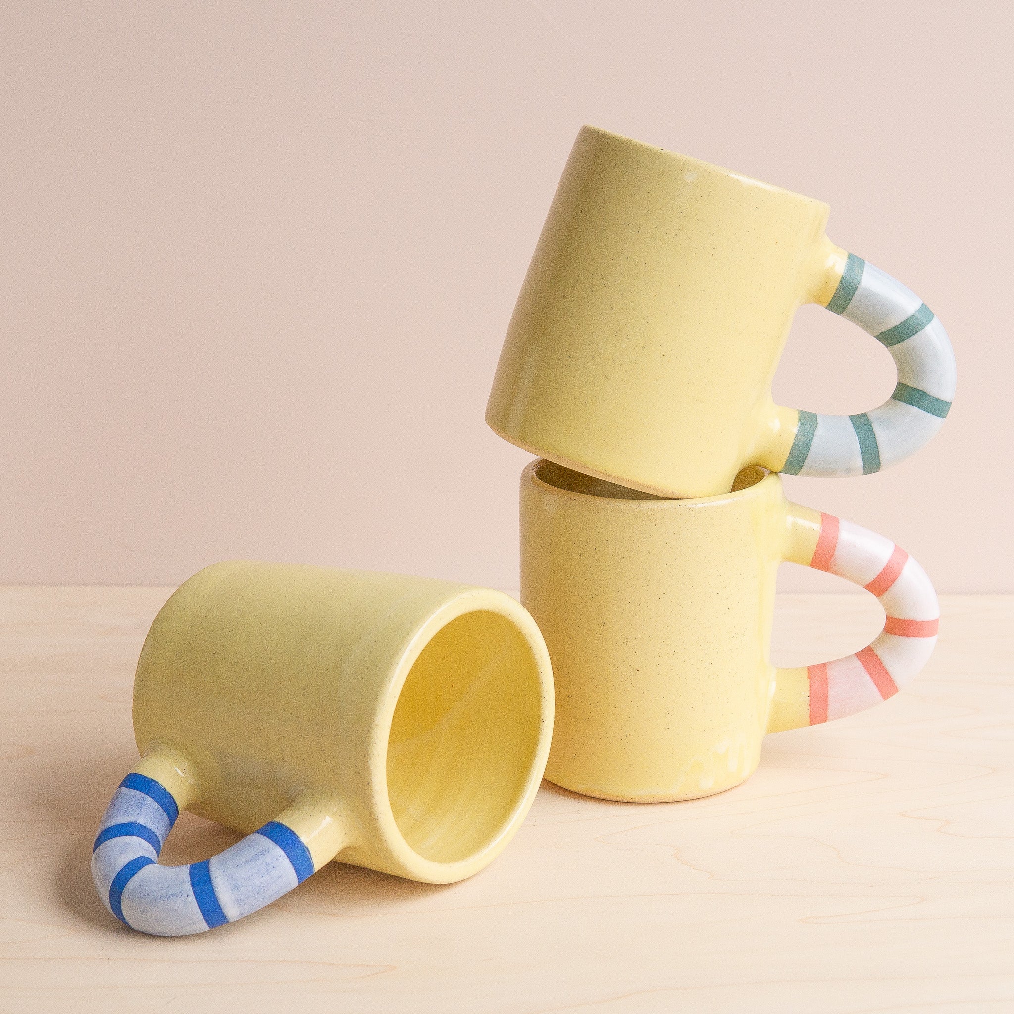 Bad Dogs Studio: Striped Handle Mug