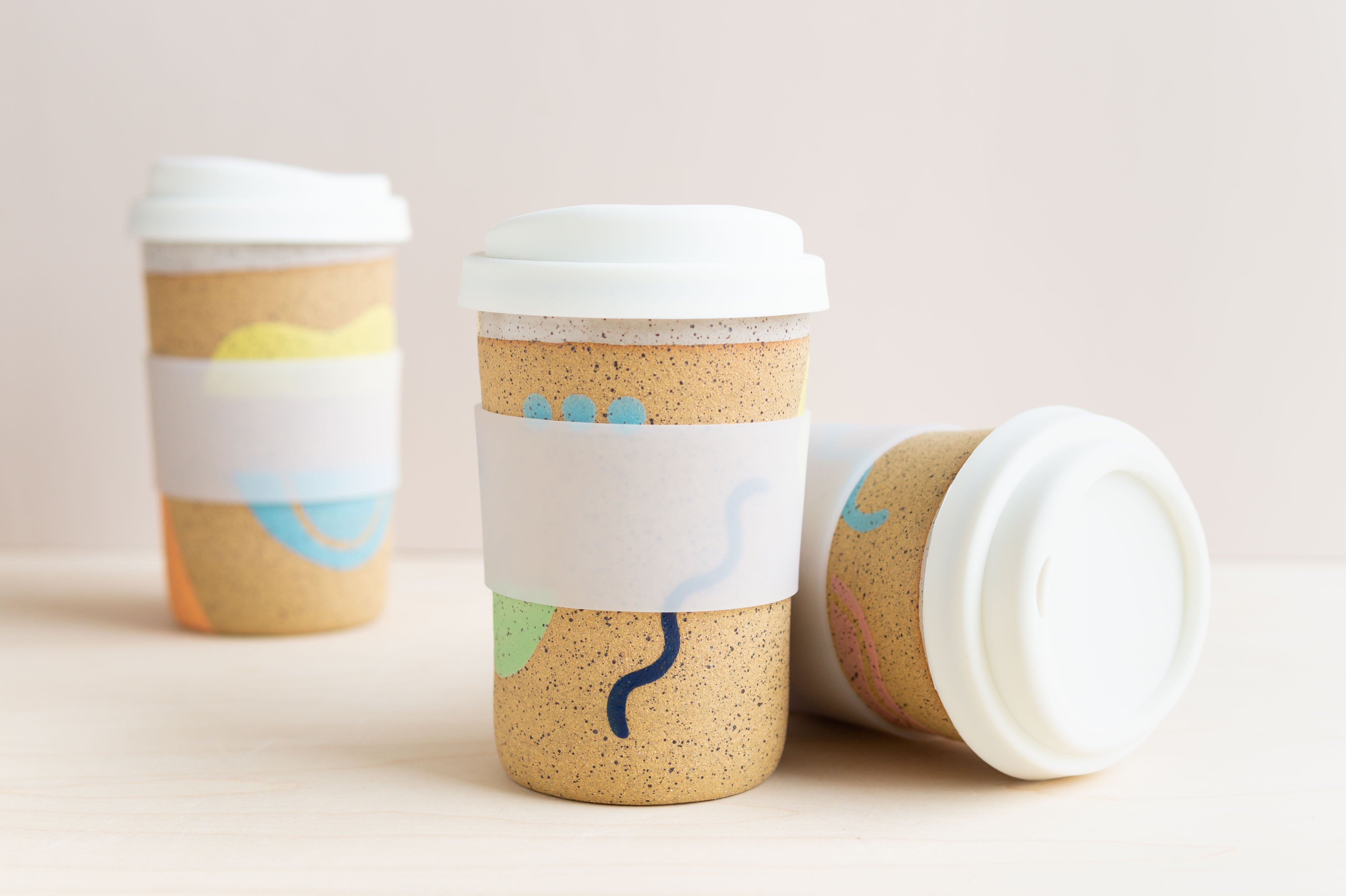Christi Ahee: 12 oz Pop Doodle Travel Mug
