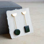 Sew A Song: Mismatched Onyx Earrings