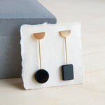 Sew A Song: Mismatched Onyx Earrings