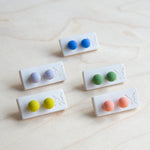 Twenty Two West: Mod Dot Porcelain Stud Earrings