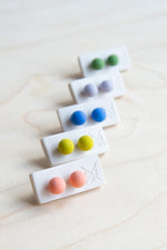 Twenty Two West: Mod Dot Porcelain Stud Earrings