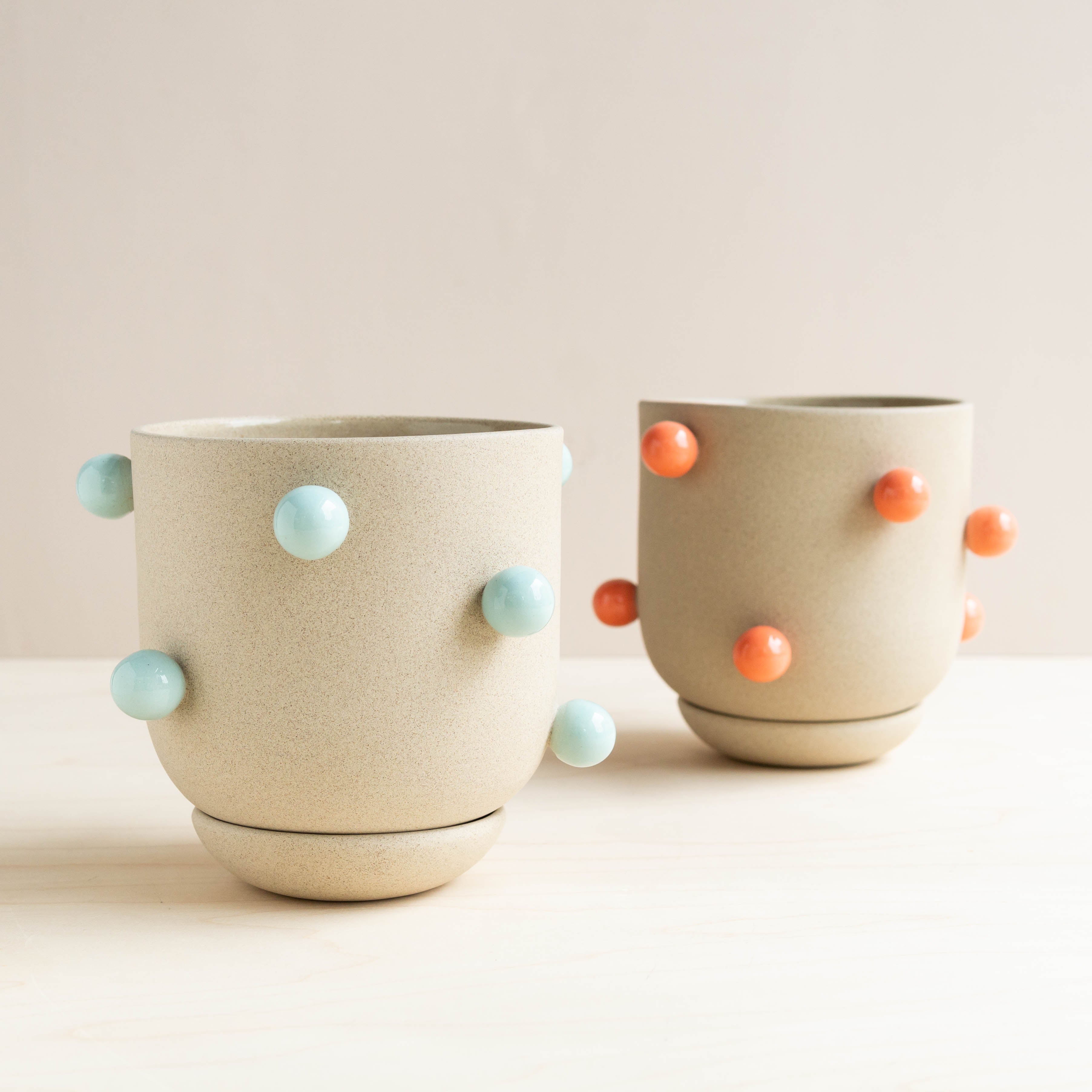 Base Ceramics: Zie Chicken Pox Planter 4"