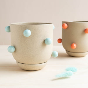 Base Ceramics: Zie Chicken Pox Planter 4"