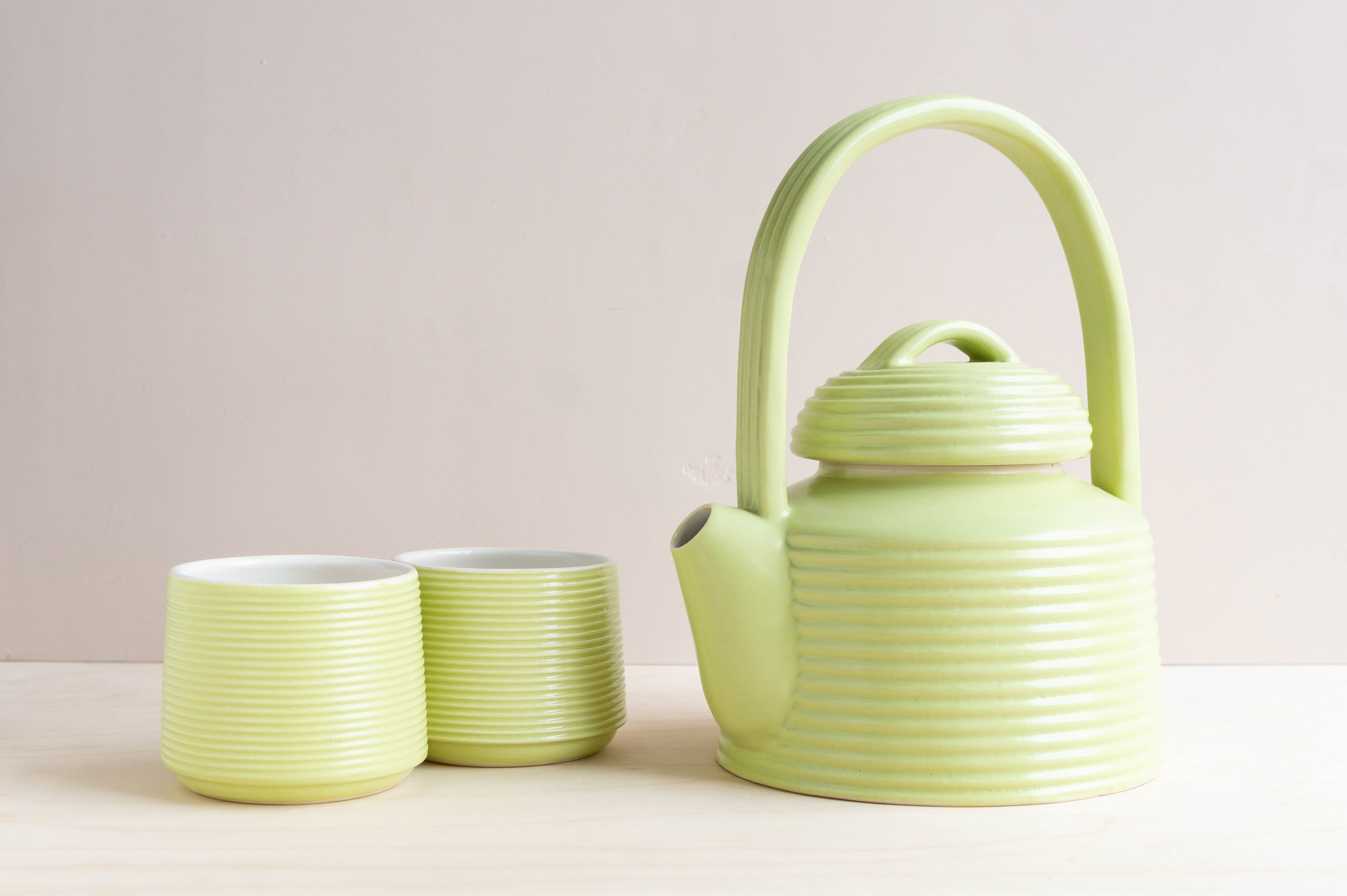 Marita Manson Ceramics: Chartreuse Teapot