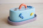 The Beige Motel: Blue Butter Dish