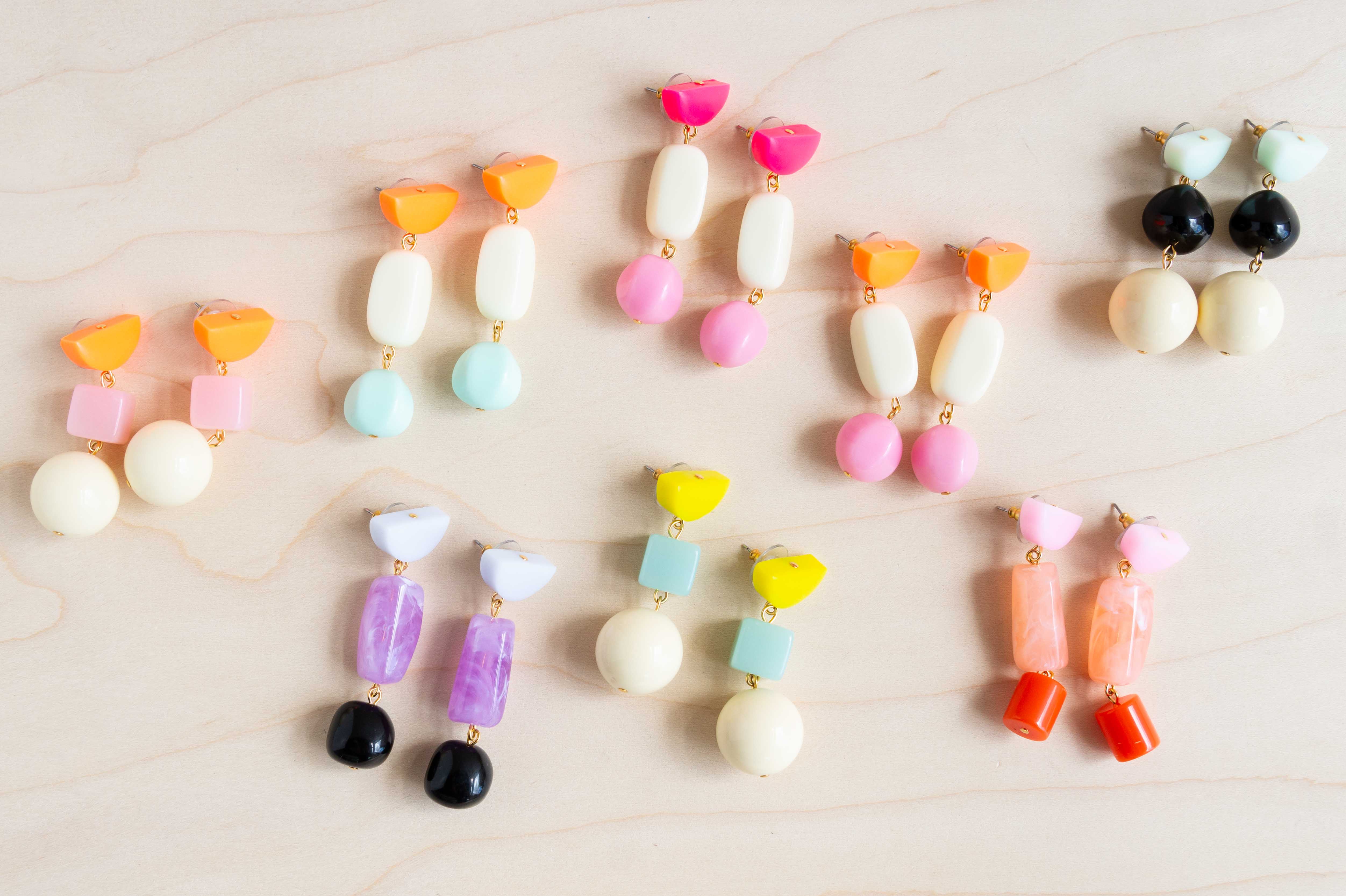 Hattie Buzzard: Vintage Bead Candy Drop Earrings