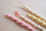 BabaBoogs: Twisted Beeswax Taper Candle