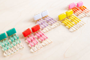 Hattie Buzzard: Colour Pop Tassel Earrings