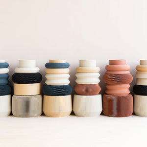 Minimum Design: Modular NU Vase in Terracotta