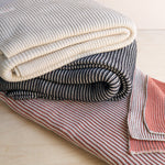 Pink Lemonade: Organic Cotton Knit Throw Blanket