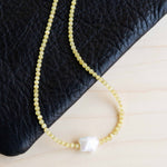 Sea + Pattern: Optic Necklace in Ochre