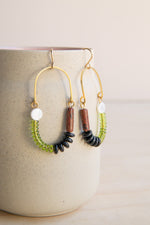Michelle Starbuck Designs: Mahogany Obsidian & Pearl Balance Earrings