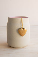 Michelle Starbuck: Textured Heart Locket Necklace