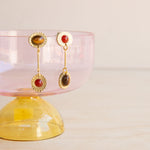 Michelle Starbuck: Carnelian & Tiger's Eye Drop Earrings