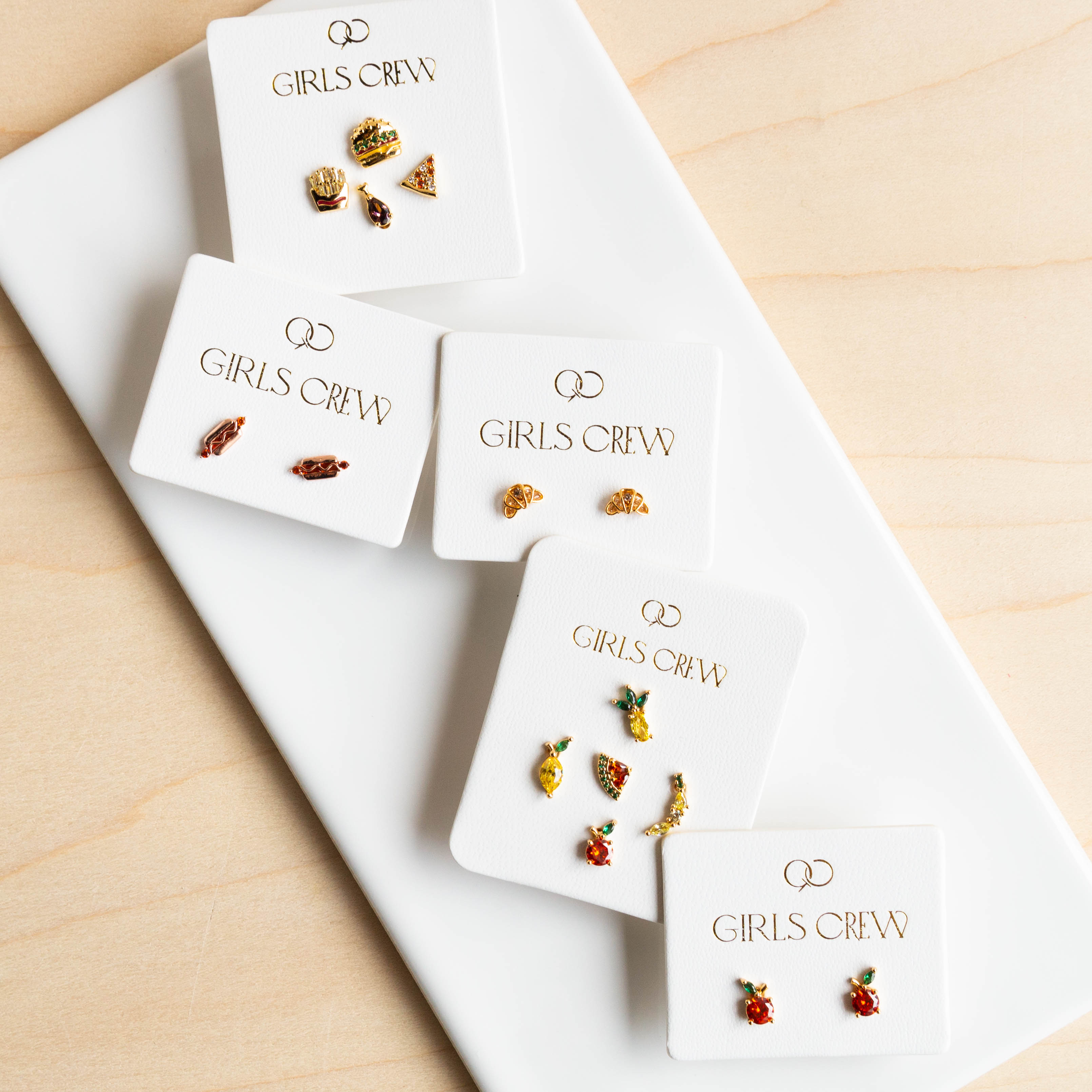 Girls Crew: Orange Studs