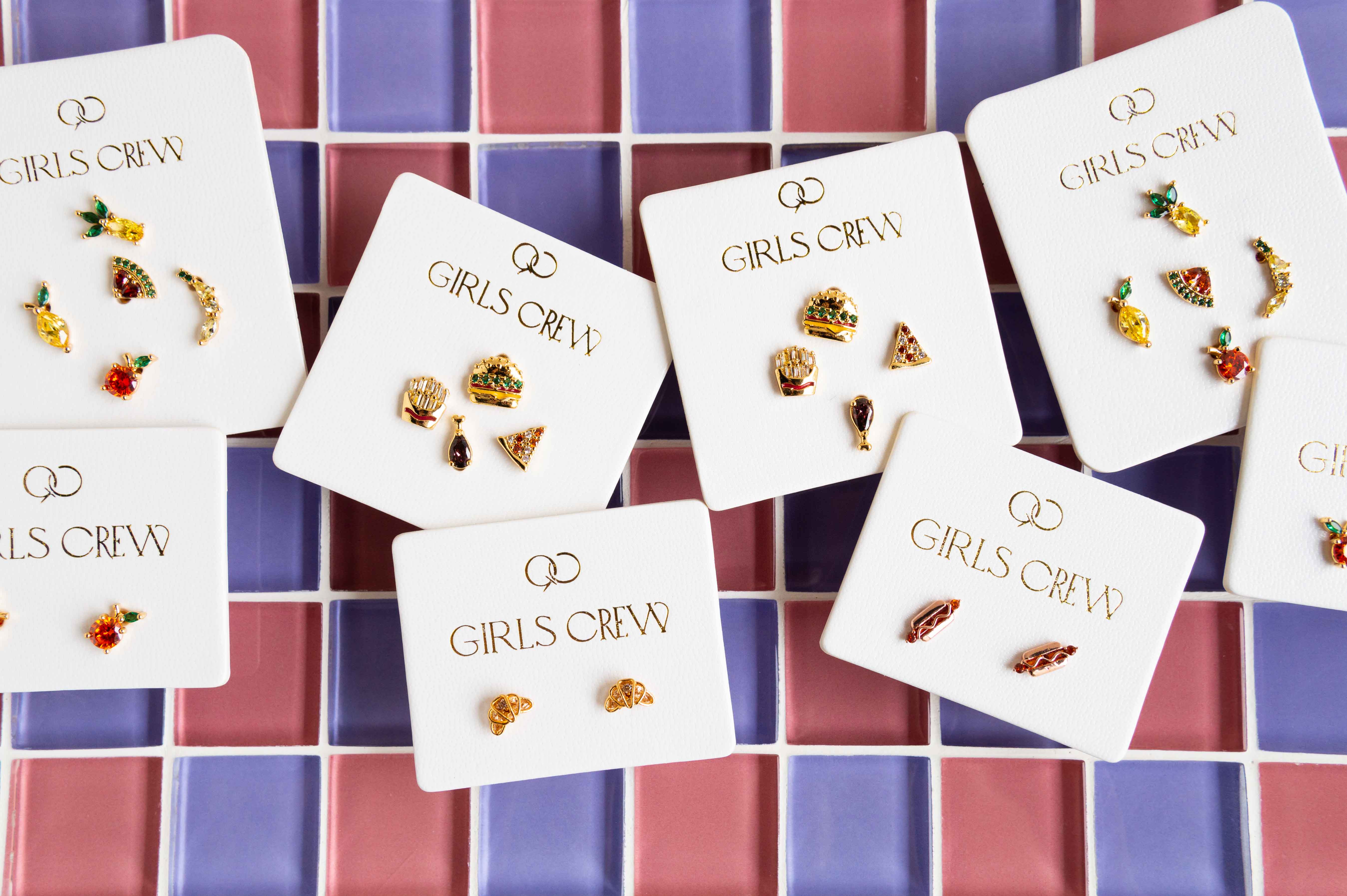 Girls Crew: Tropical Fruit Stud Set