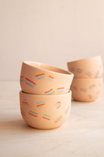 Peaches: Rainbow Nerikomi Mini Tumbler