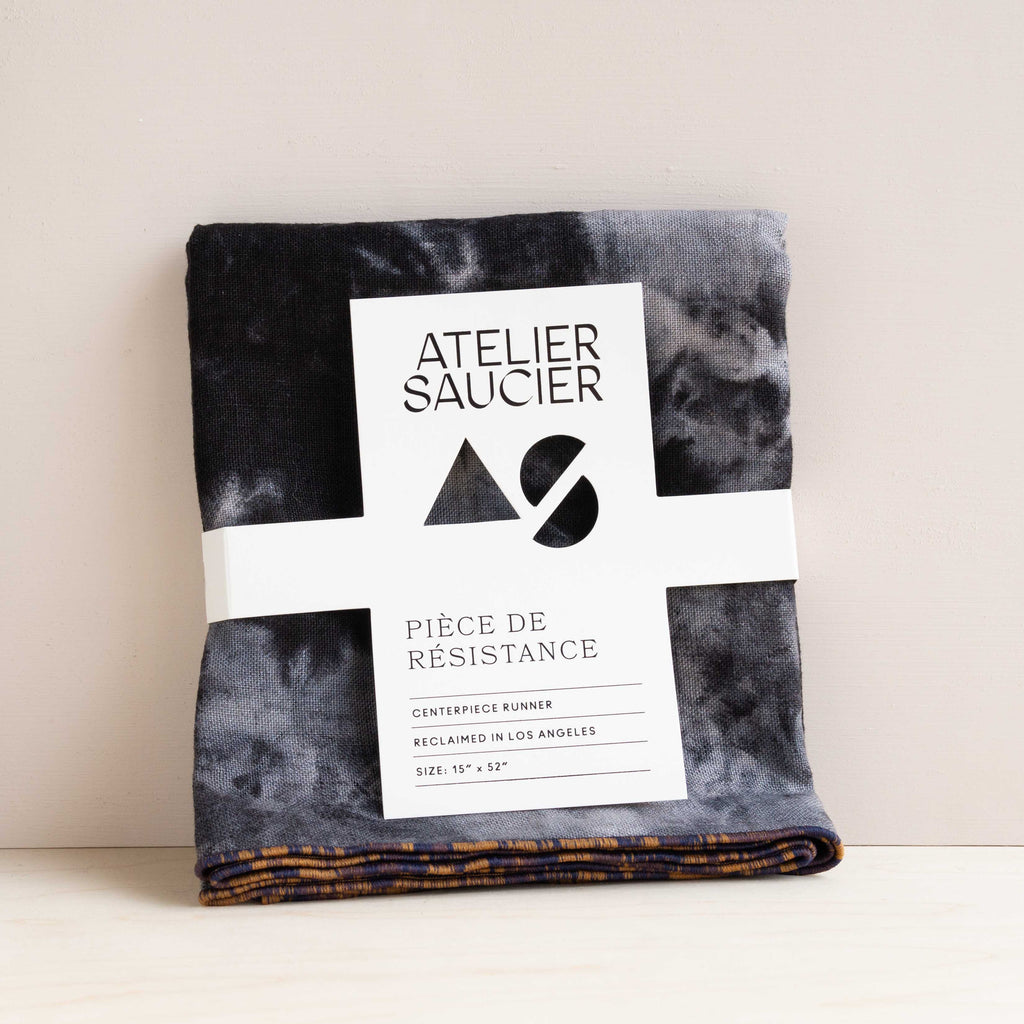 Atelier Saucier: After Dark Linen Table Runner