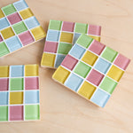 Subtle Art Studios: Glass Tile Coaster - Spring Sprinkles