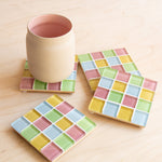 Subtle Art Studios: Glass Tile Coaster - Spring Sprinkles