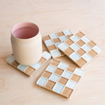 Subtle Art Studios: Glass Tile Coaster - Hazelnut Milk Chocolate