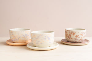 Peaches: Latte Bowl & Saucer Set