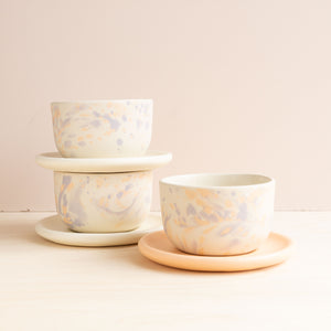 Peaches: Latte Bowl & Saucer Set