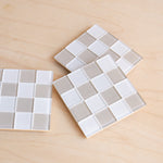 Subtle Art Studios: Glass Tile Coaster - Linen