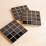 Subtle Art Studios: Glass Tile Coaster - Black