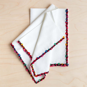 Atelier Saucier: Fleur de Blanc Linen Napkin Set