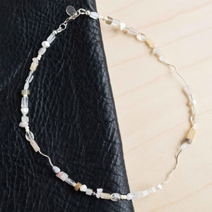Sea + Pattern: Mixed Media Necklace