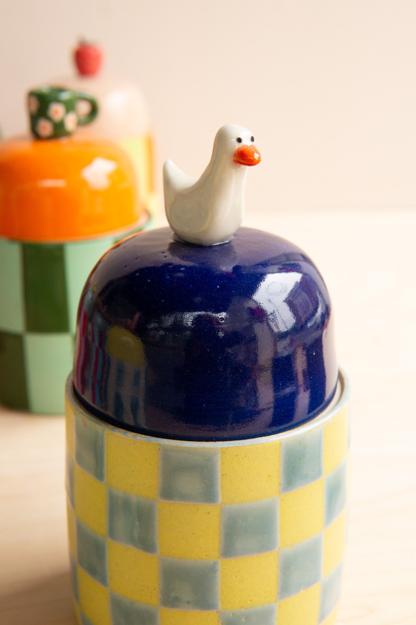 Christi Ahee Ceramics: Lidded Jar – Mantel
