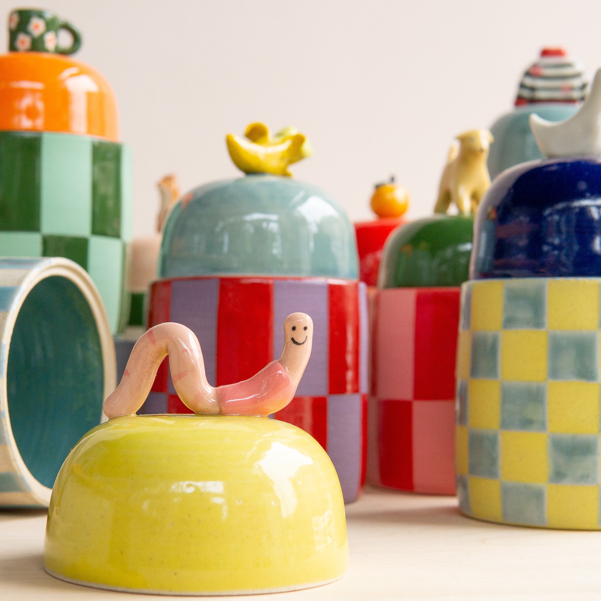 Christi Ahee Ceramics: Lidded Jar – Mantel