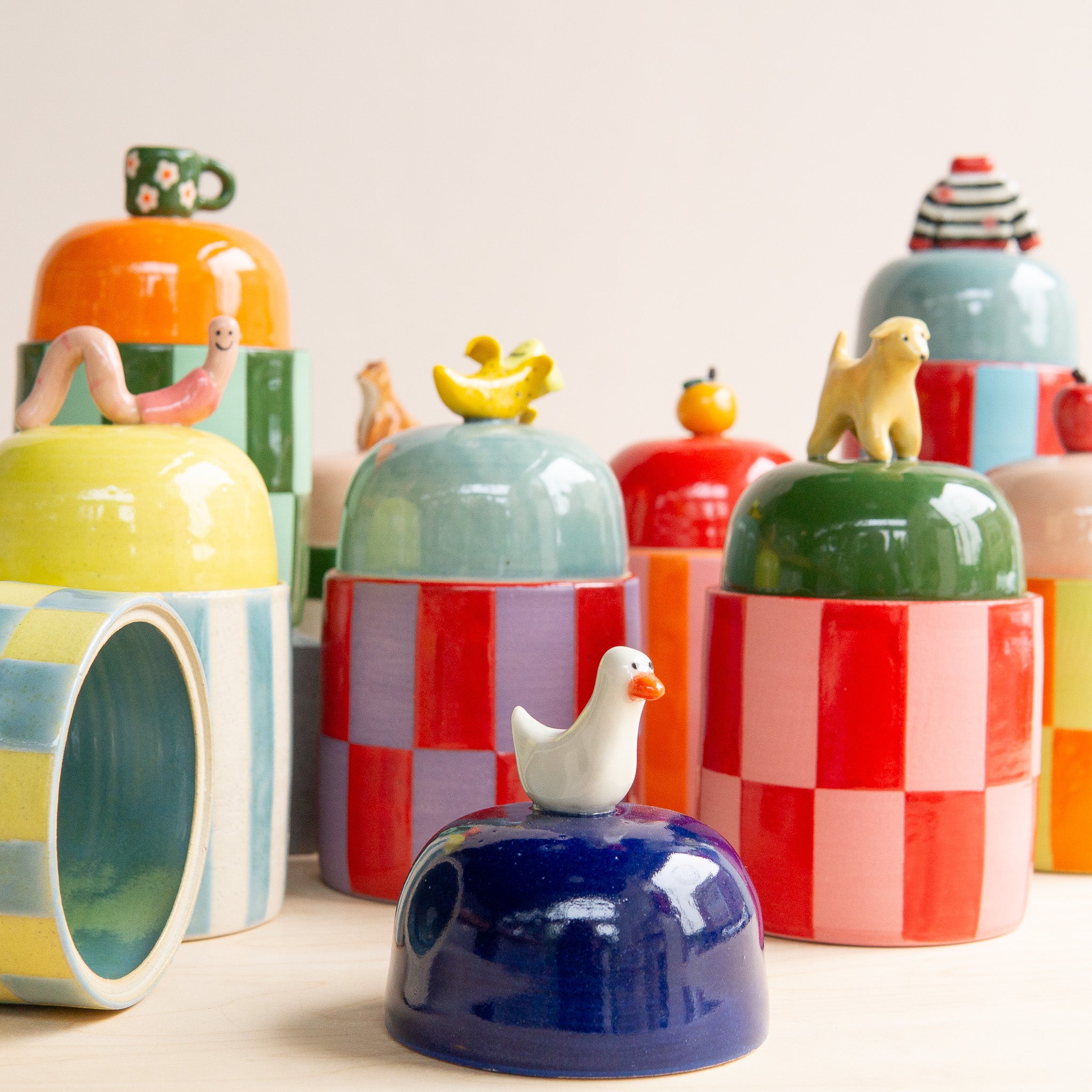 Christi Ahee Ceramics: Lidded Jar – Mantel