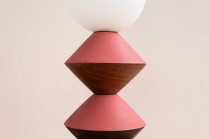 Yukon House: Salmon & Walnut Lamp
