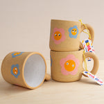 Bowl Cut Ceramics: Flower Faces Mug
