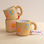 Bowl Cut Ceramics: Flower Faces Mug