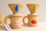 Bowl Cut Ceramics: Face Coffee Pour-Over