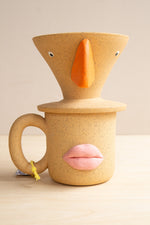 Bowl Cut Ceramics: Face Coffee Pour-Over
