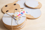 Bowl Cut Ceramics: Cloud Coaster Set