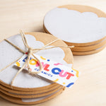 Bowl Cut Ceramics: Cloud Coaster Set