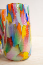 Maria Ida Designs: Rainbow Crackle Vase