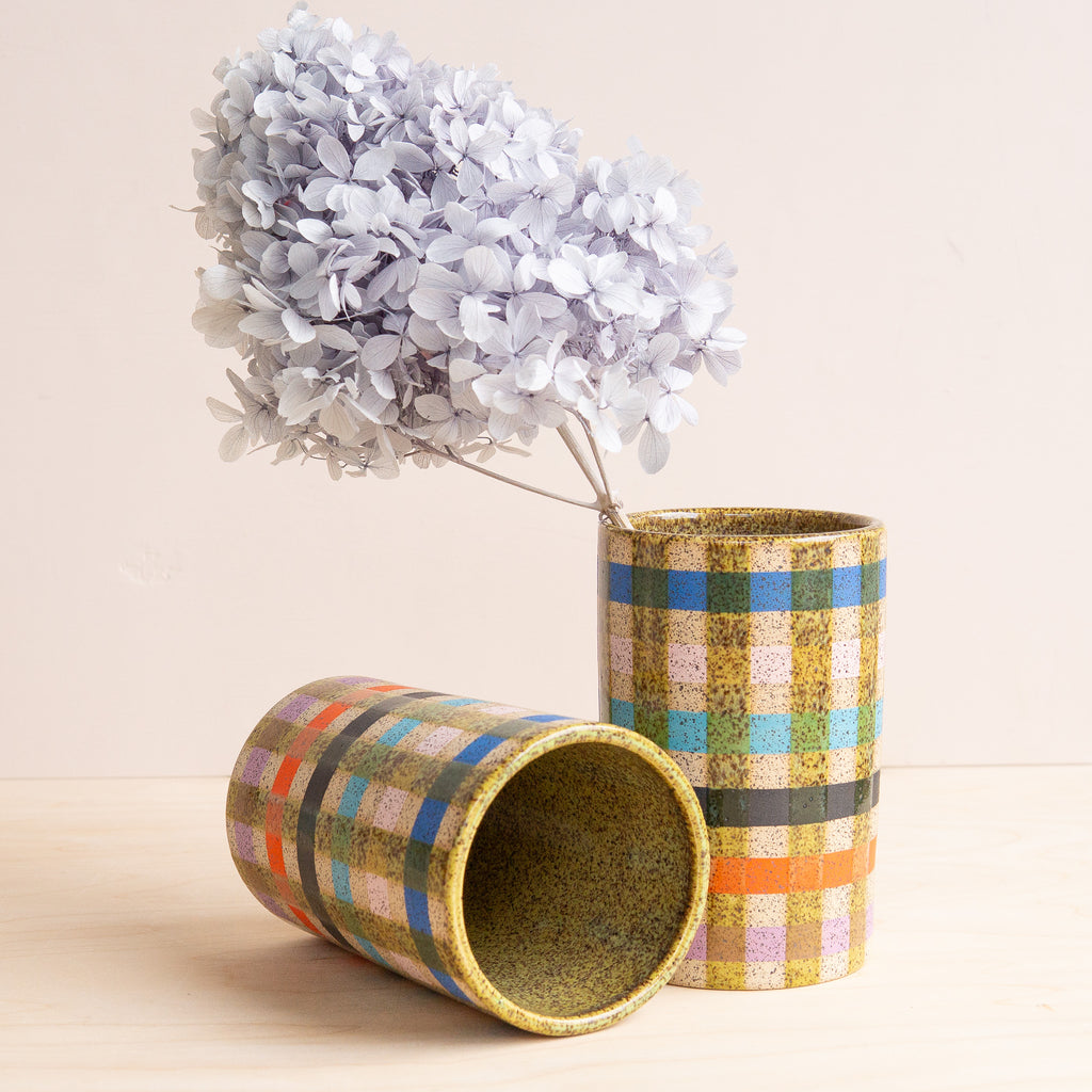 Jae Polgar: Moss Plaid Vase