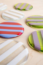 Dot: Stripey Glass Coaster